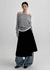 Canny Halter Layered Off-shoulder Long Sleeve T-shirt