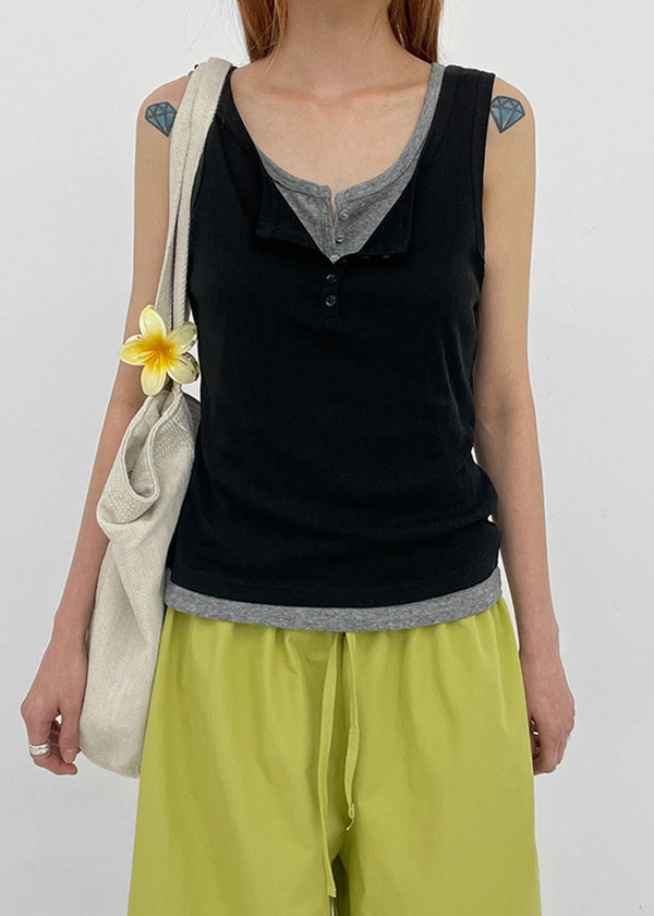 Verito Button Point Sleeveless