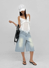 Shelver Lace Frill Sleeveless Blouse