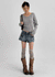 Nissi V-neck Slit Button Knit
