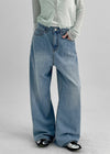 Treve Summer Wide Denim Pants
