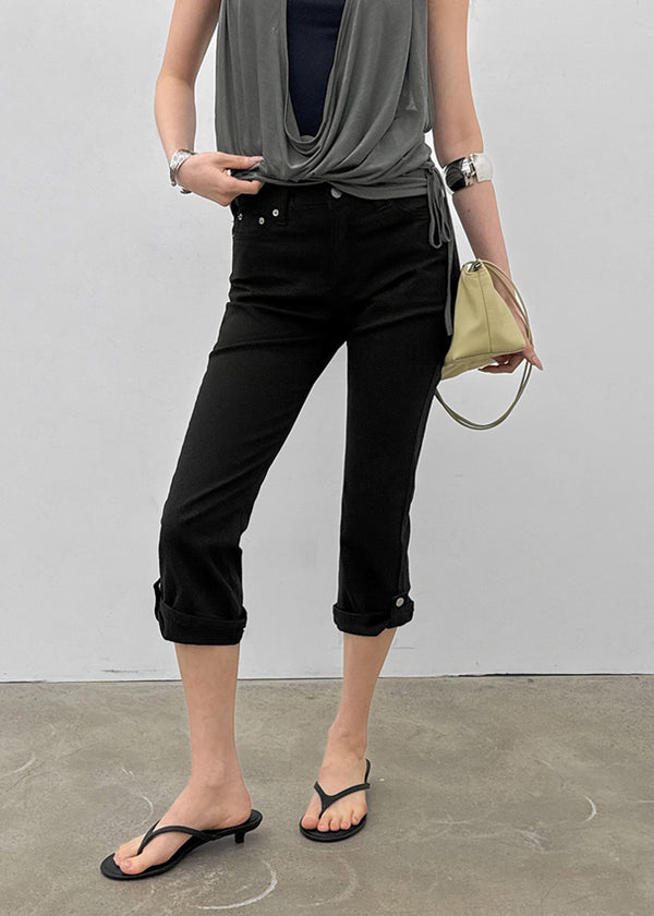 Parrotty Roll-up Capri Pants