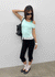 Rust Slit Banding Capri Pants