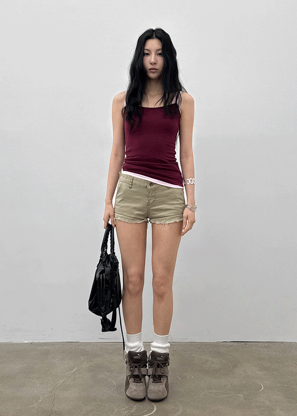 Mellow-cut Cotton Shorts