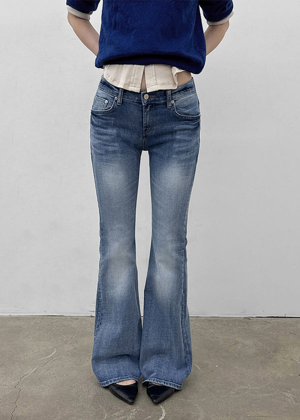 Creeby Soft Low-Waist Bootcut Denim Pants
