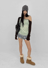 Tomerton Nagrang Off-Shoulder Long Sleeve T-Shirt