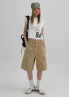 Umd Cotton Bermuda Cargo Pants