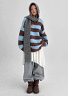 Mite Stripe Loose Fit Wool Knit
