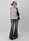 Nellu Low-waist Semi-bootcut Denim Pants