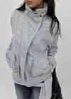 Lowtone high-neck zip-up