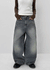 Maoton Washed Wide Denim Pants