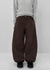 Hohen Button Curve Fleece Wide Pants