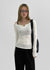 Soldin Lettering Two-Way Long Sleeve T-shirt