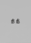 Tuber Mini Heart Silver Earrings