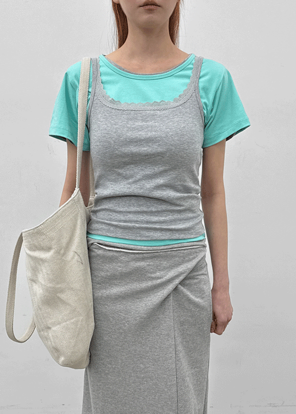 Tonelow Lace Sleeveless (Built-in Cap)