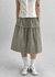 Parane Banding Pleated Midi Skirt