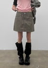 Decoy striped miniskirt
