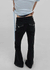 Chank Studded Black Spandex Bootcut Denim Pants