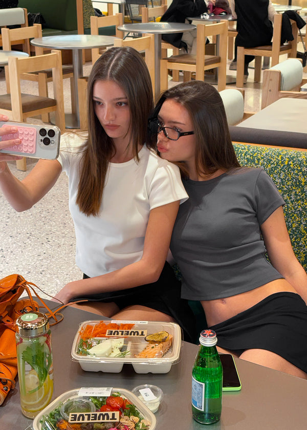 [B-BASIC] Tension Standard Round Neck Baby Short Sleeve T-shirt (2SIZE)