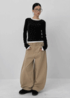 Dinu Bijou Embroidered Balloon Cotton Pants