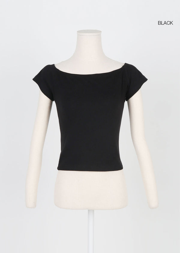 [MADE] Pilot 2-Way Off-Shoulder Short Sleeve Tee