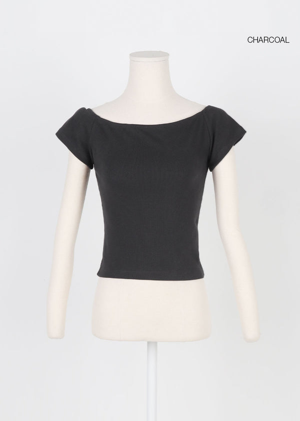 [MADE] Pilot 2-Way Off-Shoulder Short Sleeve Tee