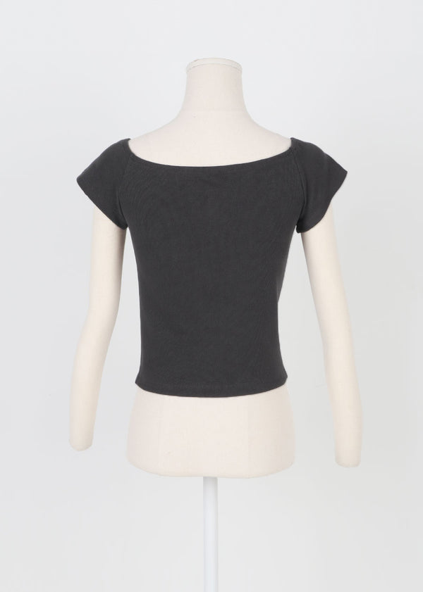 [MADE] Pilot 2-Way Off-Shoulder Short Sleeve Tee