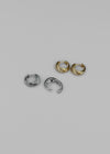 Helmion Twisted Ring Earring