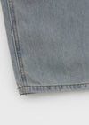 [MADE] Nebre Back Banding Wide Denim Pants