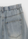 [MADE] Nebre Back Banding Wide Denim Pants