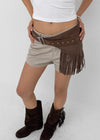 Timker Fringe Suede Belt
