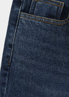 [B-DENIM] PANTALONES SLIM DE BOTÓN 001 - AZUL