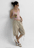 Kyone Button Strap Dot Halter Sleeveless Top