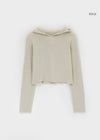 [MADE] Kinshu Cropped Raglan Hooded Knit