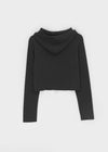 [MADE] Kinshu Cropped Raglan Hooded Knit