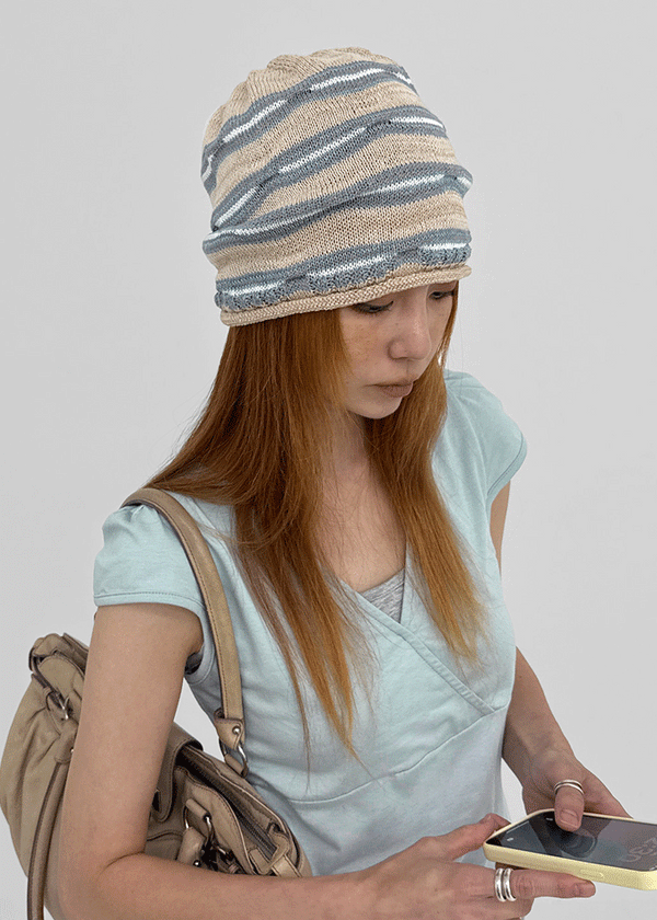 Vuka Striped Summer Beanie