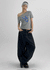 Ranno Printed Asymmetric Off-Shoulder Short Sleeve Tee