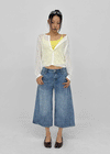 Tsukirit Bijou Bermuda Denim Pants