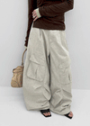 Tracu Washed Wide Cargo Pants
