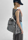 Birdhole Stripe Shoulder Bag