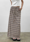 Dillum Ethnic Stripe Long Skirt