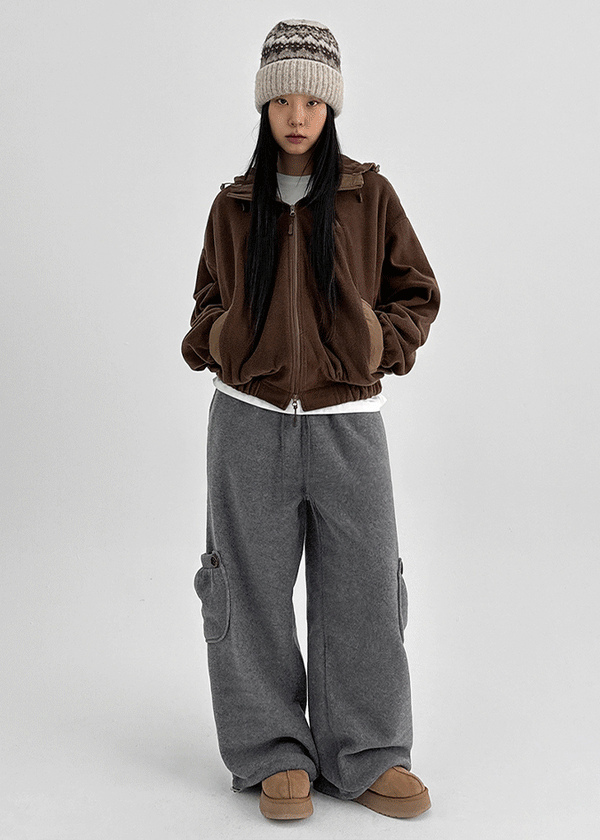 Cholit Pocket Fleece Two-way Banding Pants