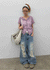 Rockle Damaged Wide Denim Pants