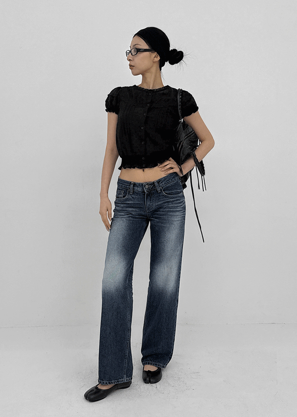 Zect Low-waist Straight Denim Pants