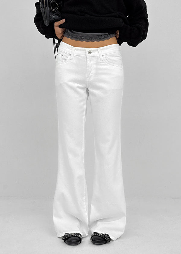 Turang Low Lyocell Cotton Wide Bootcut Pants