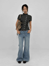 Serta Summer Denim Bootcut Pants