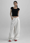 Fulton Back Pocket Balloon Wide Cotton Pants