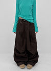 Value Pintuck Wide Cotton Pants