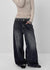 Takuta Washed Wide Fleece Denim Pants