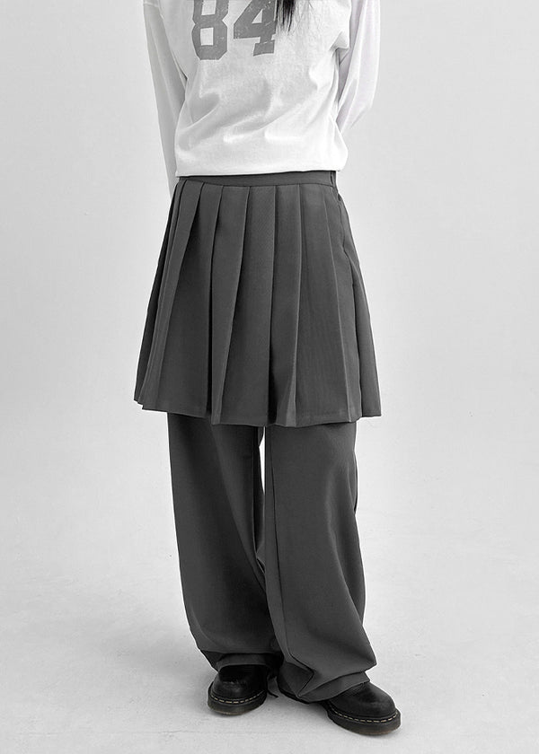 Stoa Pleated Wide Skirt Pants